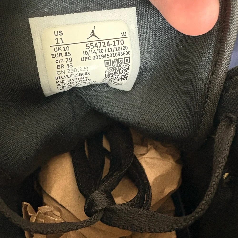 Jordan 1 Mid “University Gold” custom laces NO BOX size 11 - Picture 7 of 7